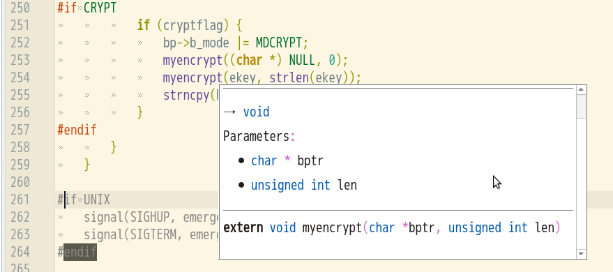 uemacs crypt function